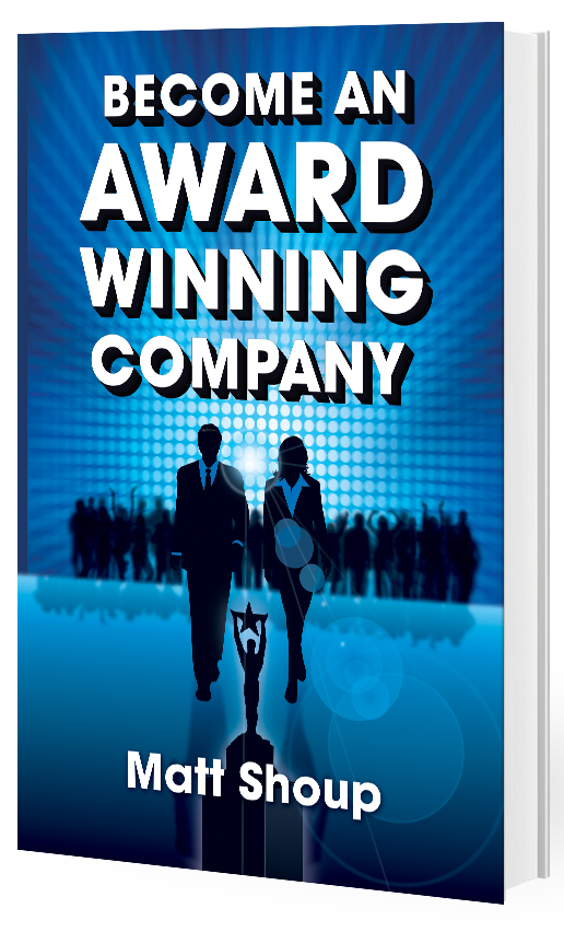 Autographed Paperback Copy of Become an Award Winning Company