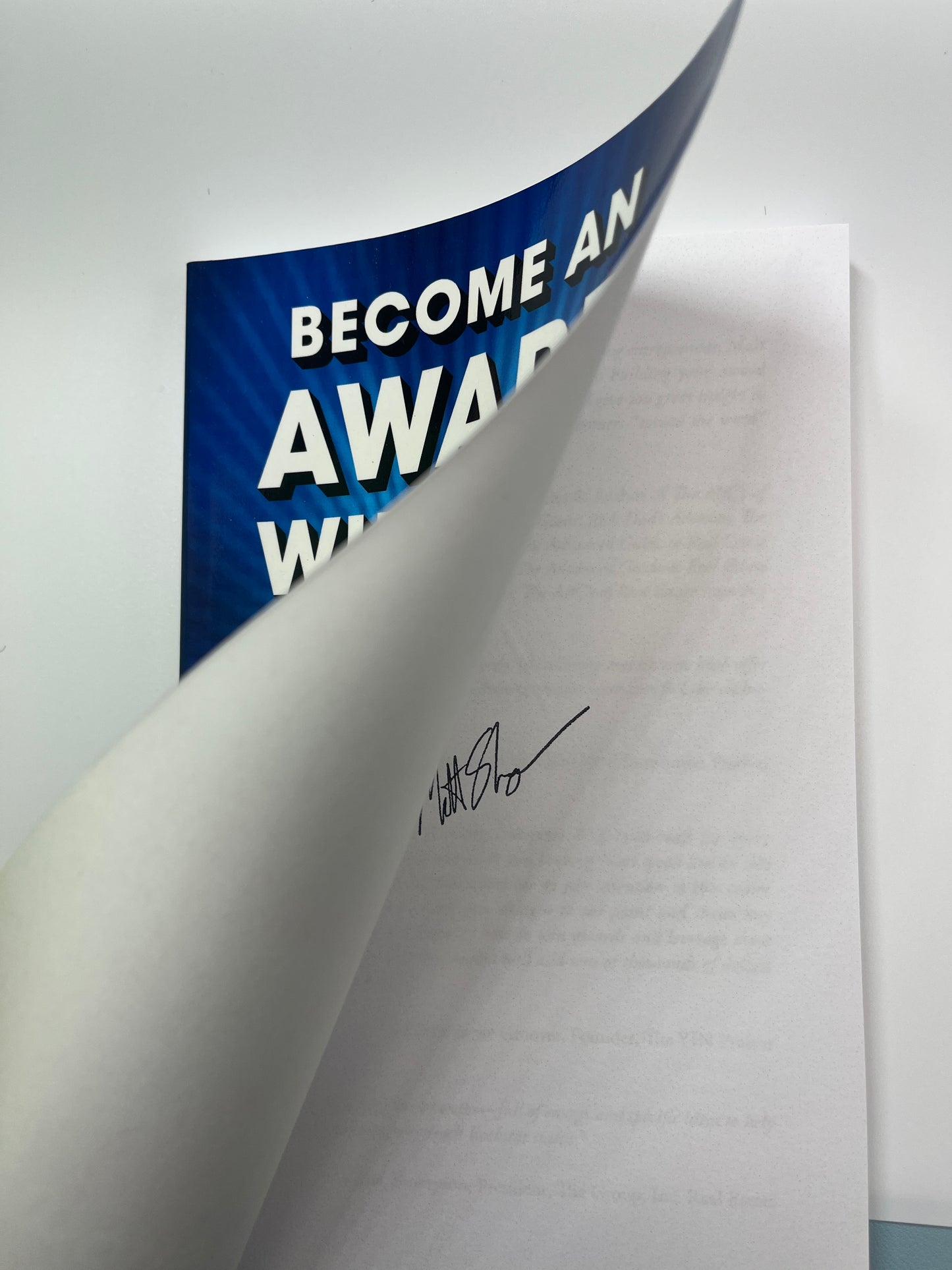 Become an Award Winning Company Autographed Book